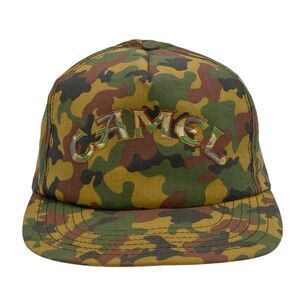 Vintage Camel Snapback Trucker Hat Camo Camouflage Embroidered Logo